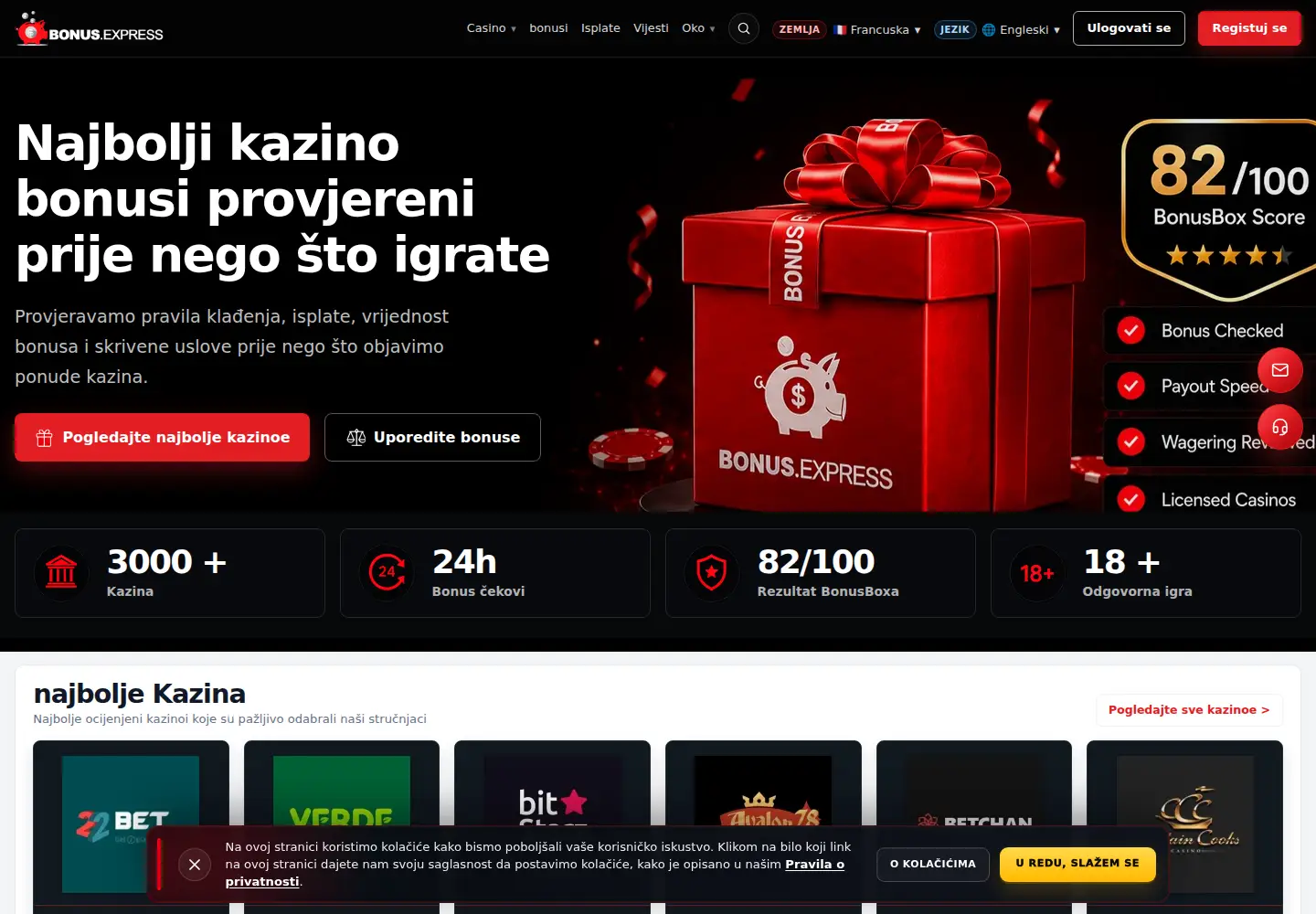Screenshot of bosnianbonus.eu