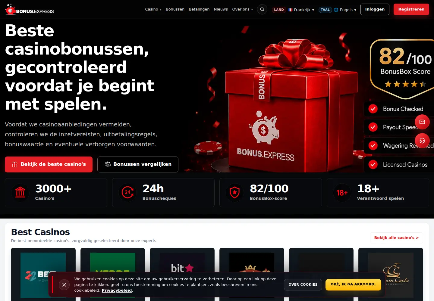 Screenshot of dutchbonus.eu