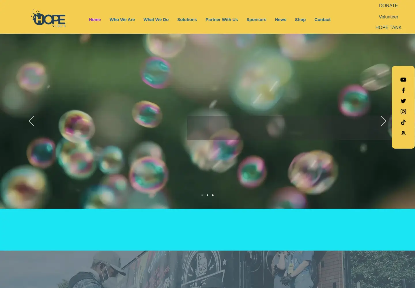 Screenshot of hopevibes.org