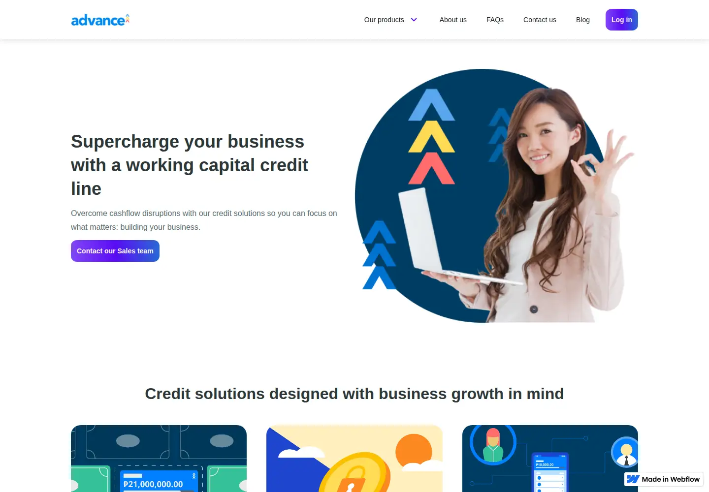 Screenshot of advance.ph
