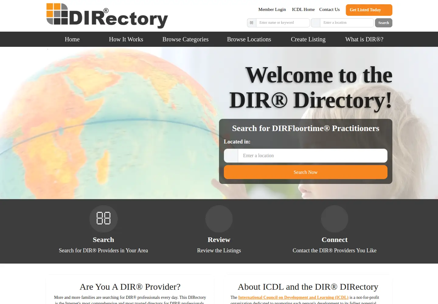 Captured homepage of dirdirectory.com in the current scan