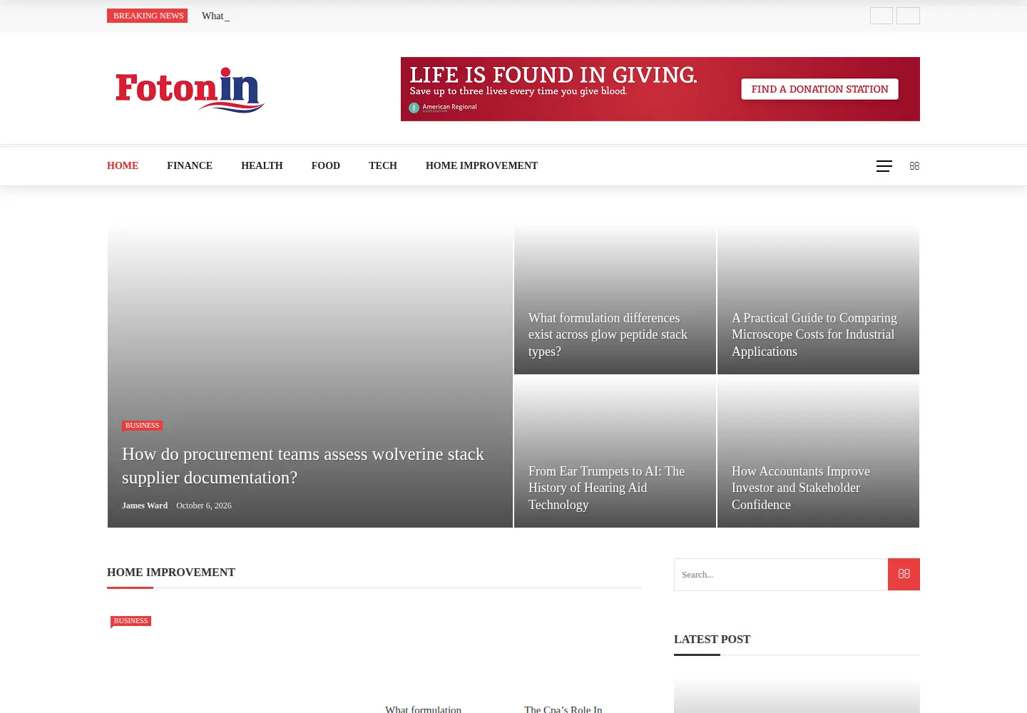 Screenshot of fotonin.com