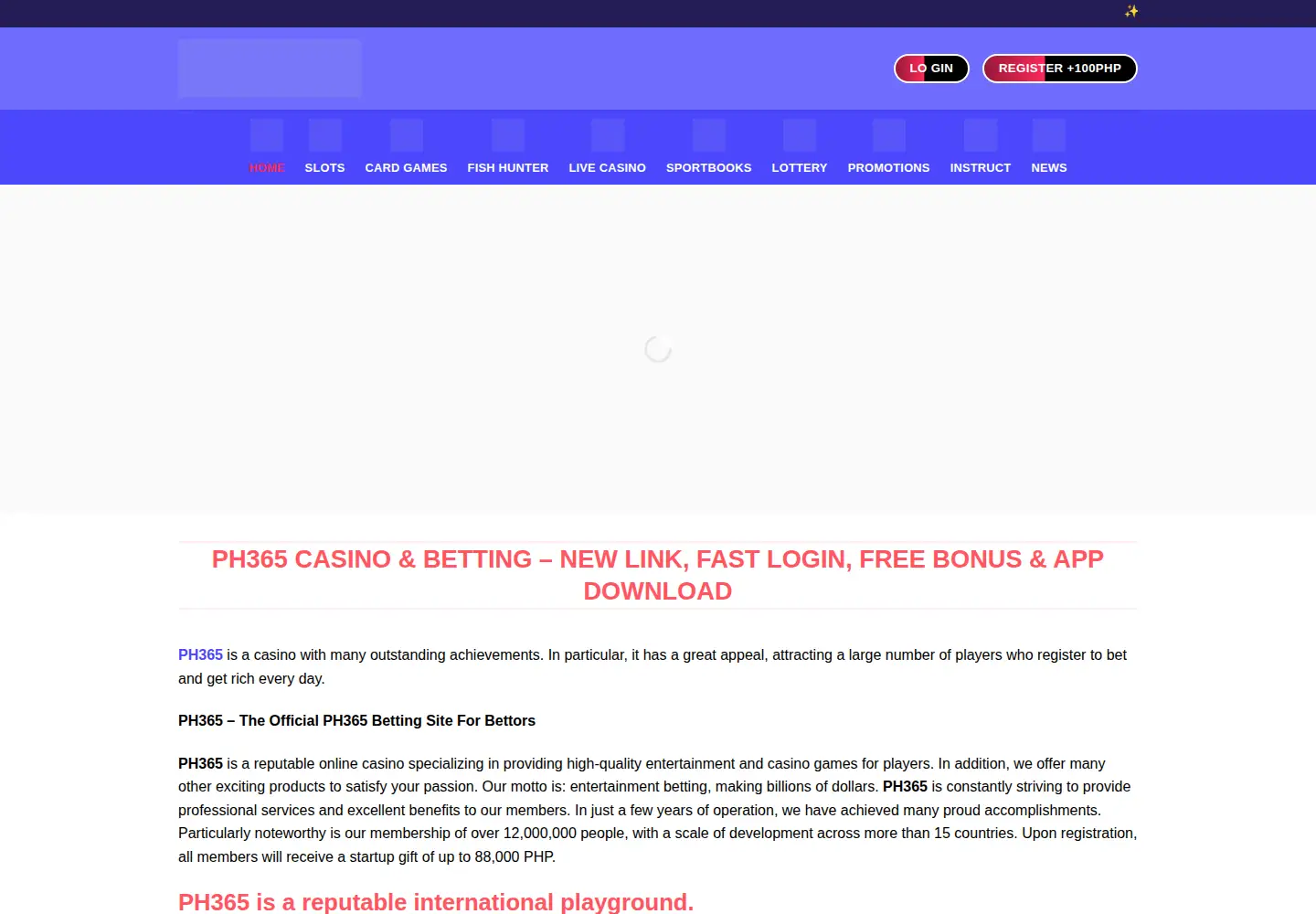 Screenshot of ph365.games