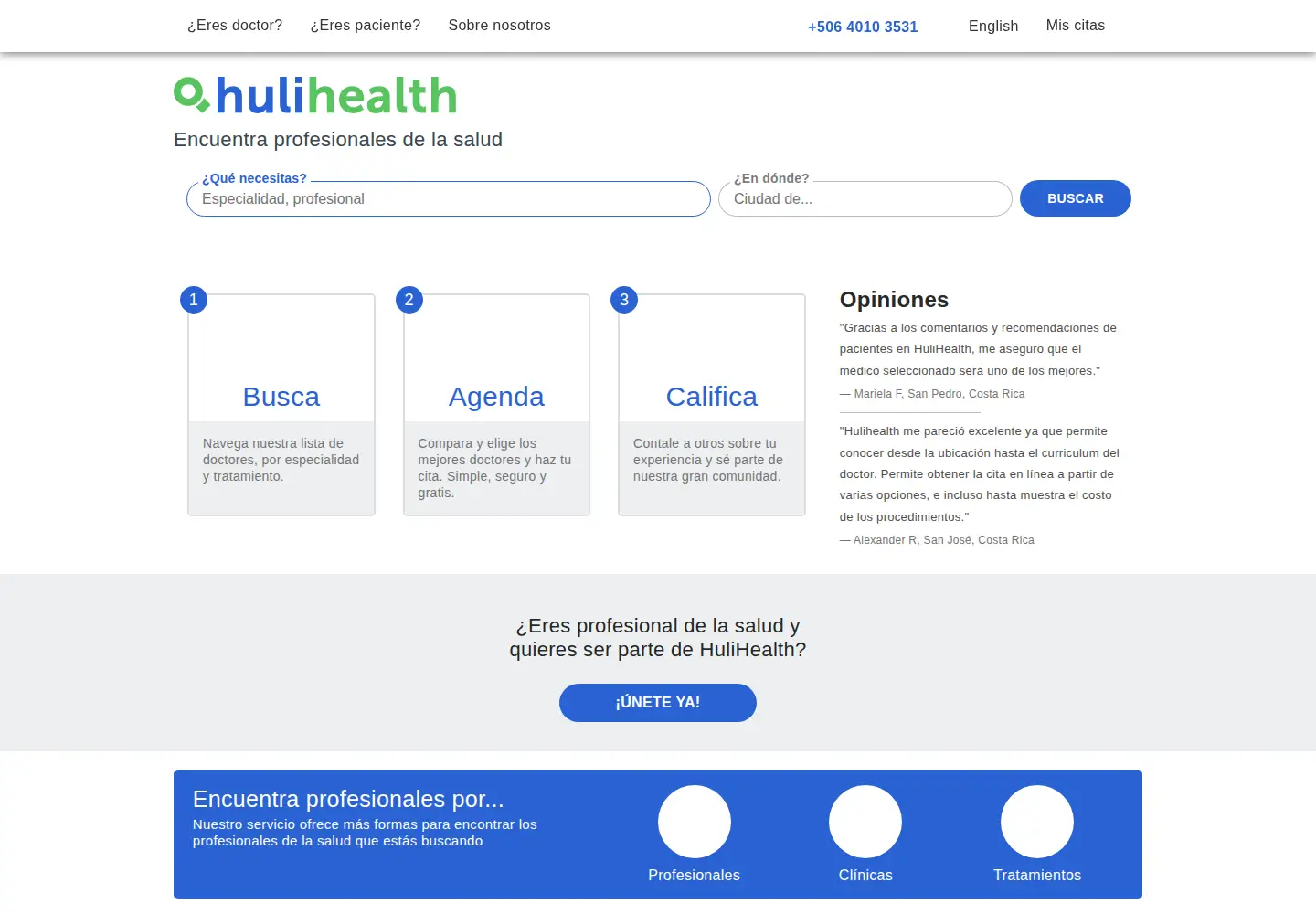 Screenshot of hulihealth.com