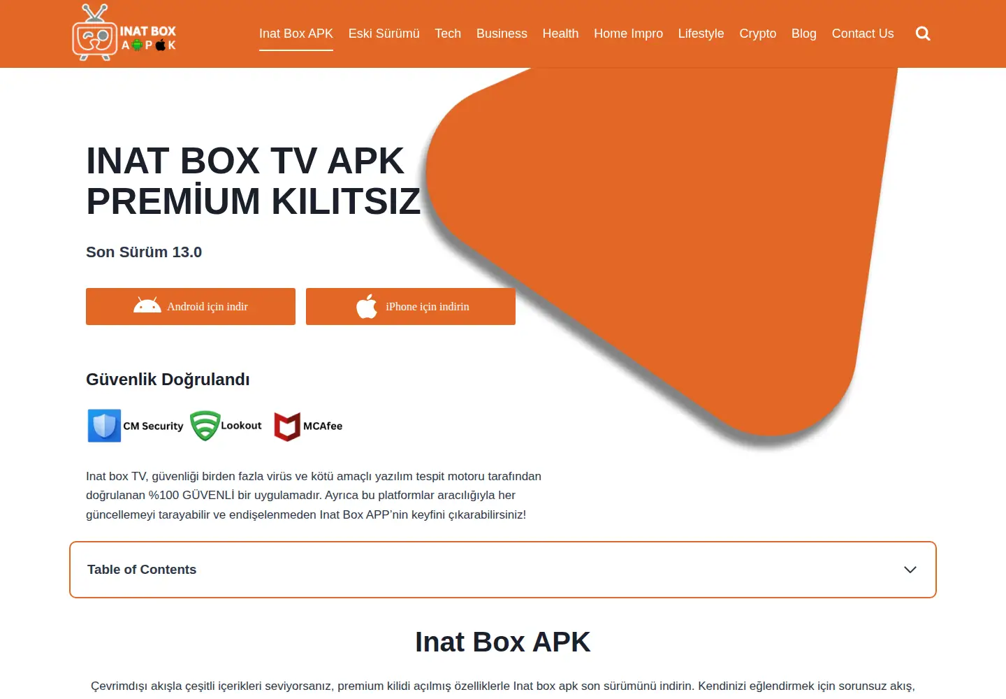 Screenshot of inat-box-apk.com.tr