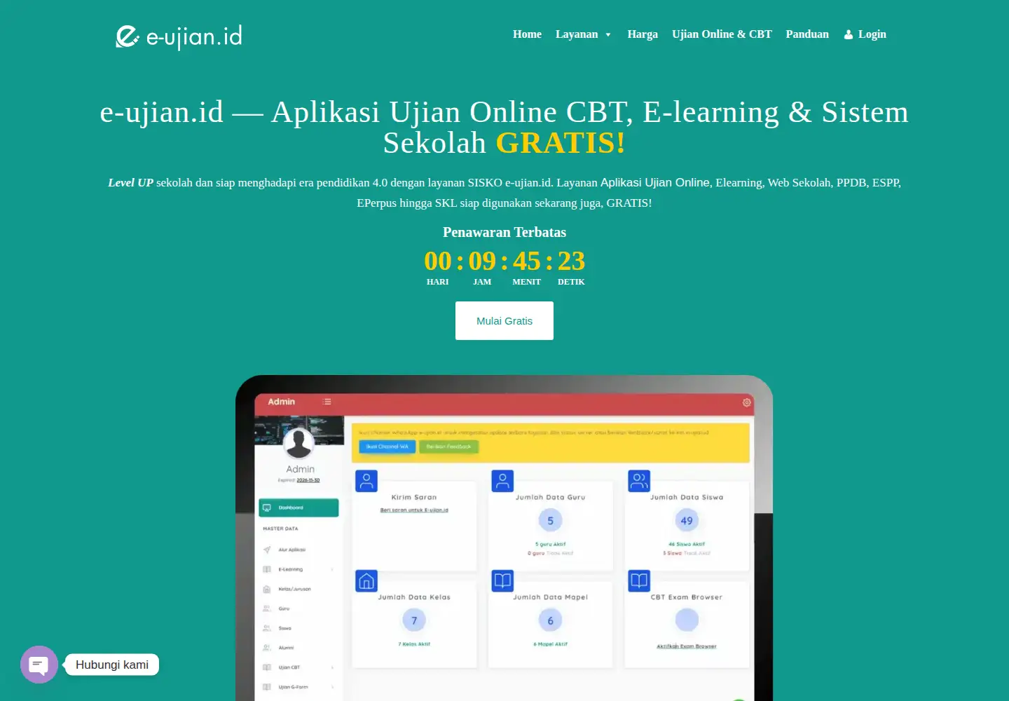 Screenshot of e-ujian.id