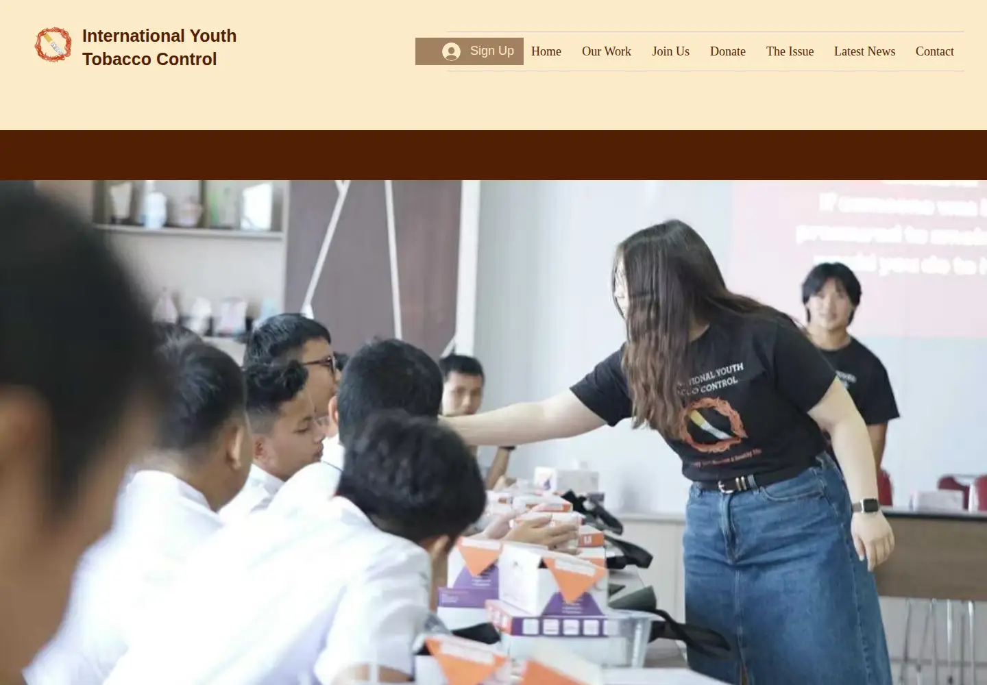 Captured homepage of iytc.org in the current scan