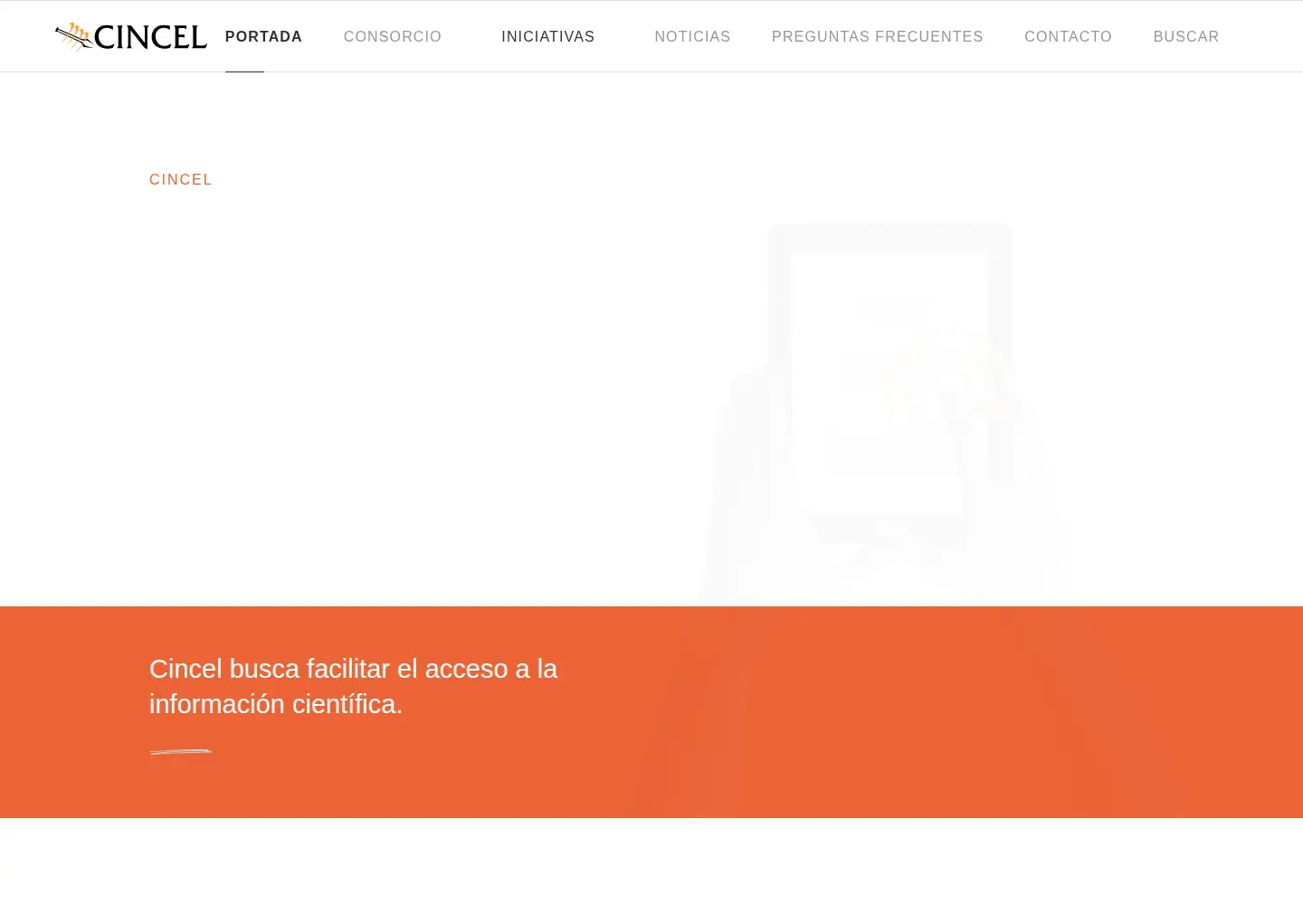 Captured homepage of cincel.cl in the current scan