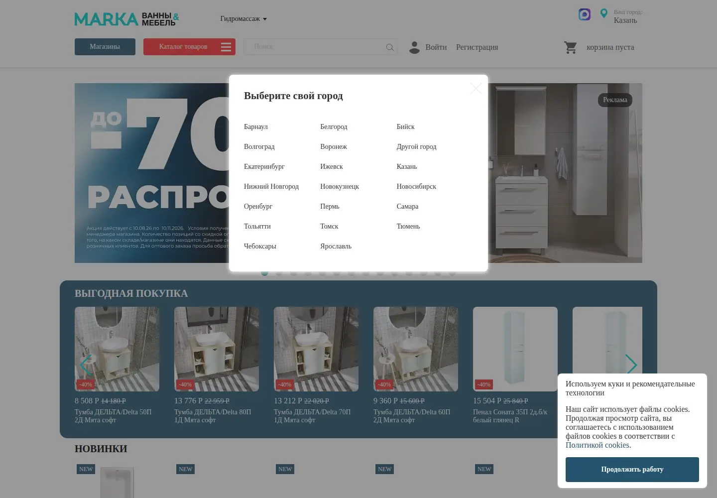 Screenshot of centrvann.ru