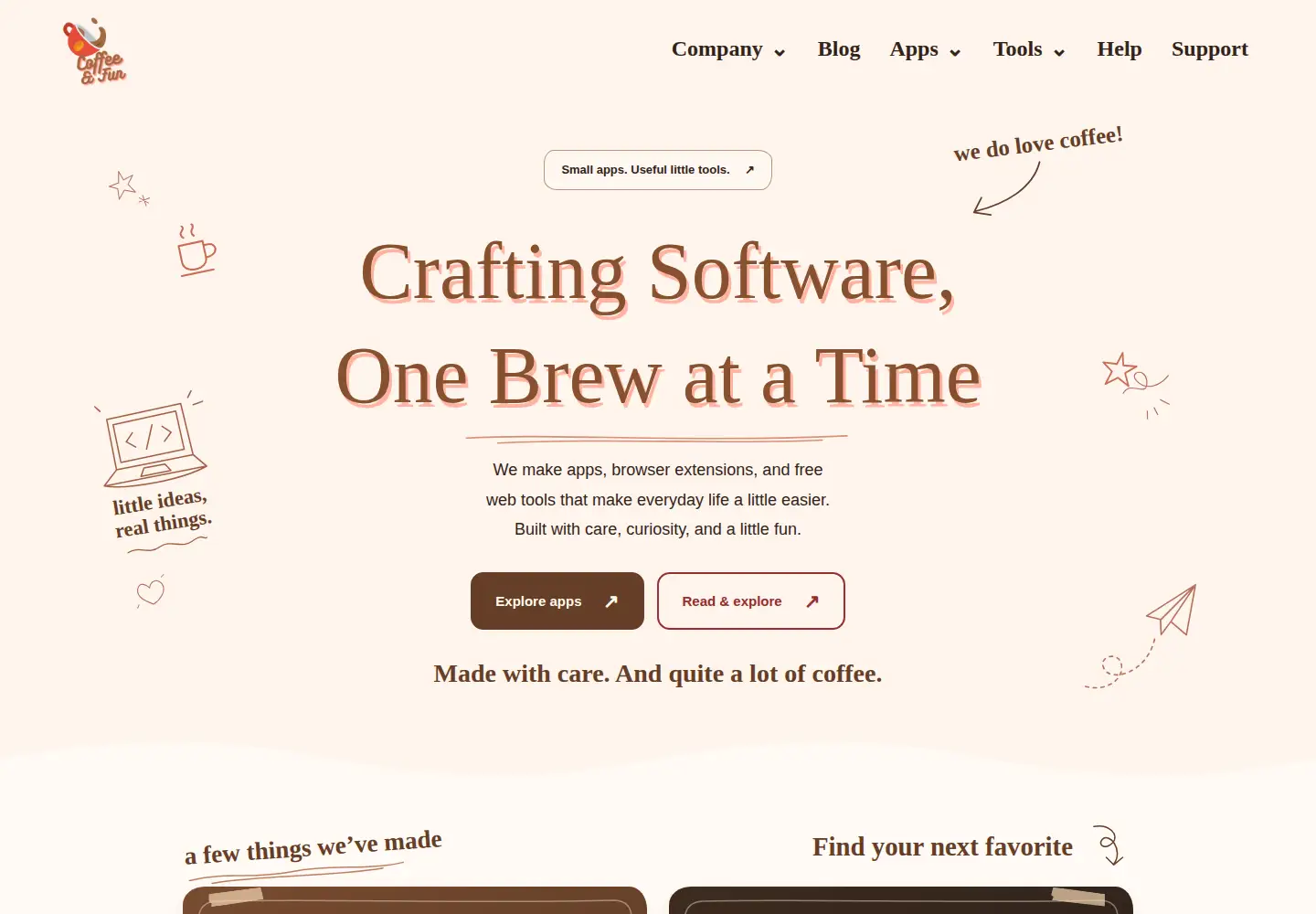 Captured homepage of coffeeandfun.com in the current scan