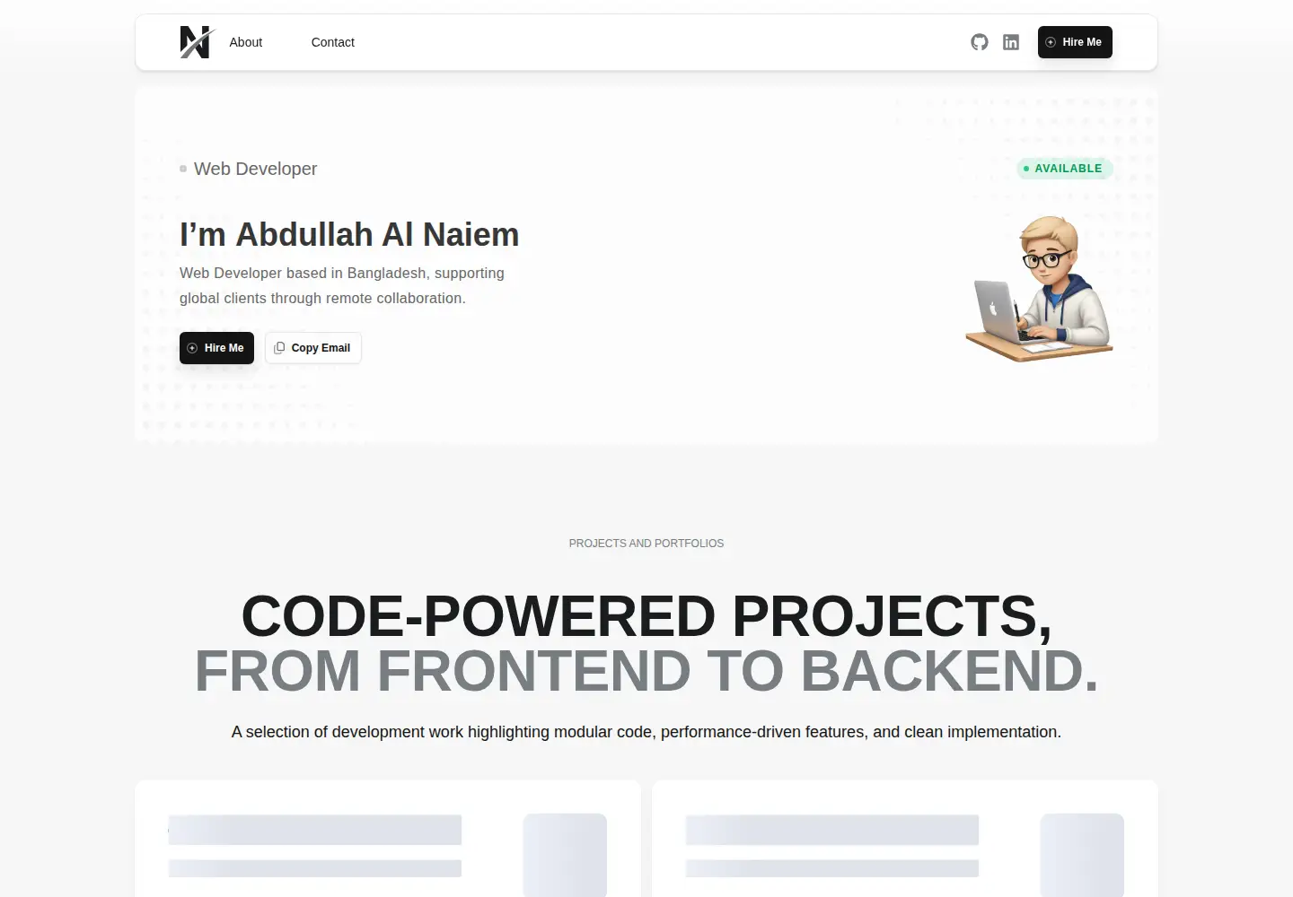 Screenshot of naiem.info