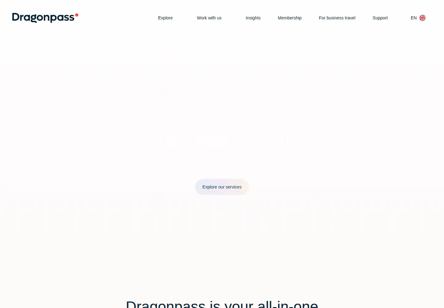 Captured homepage of dragonpass.com in the current scan