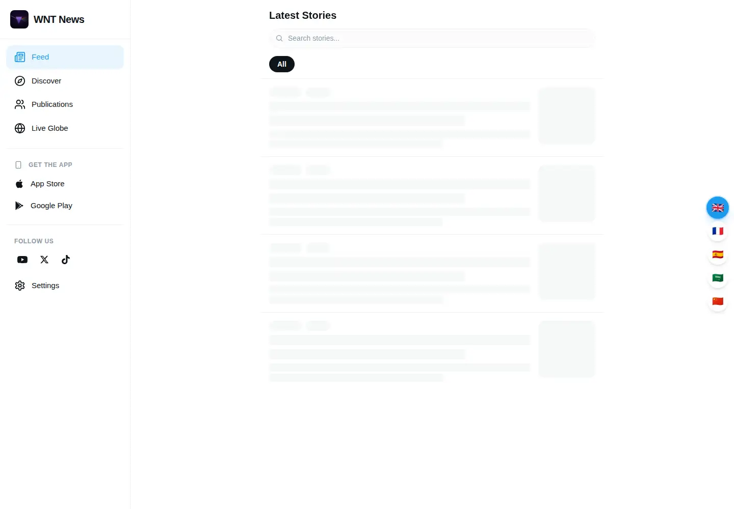Screenshot of worldnewstranslate.com