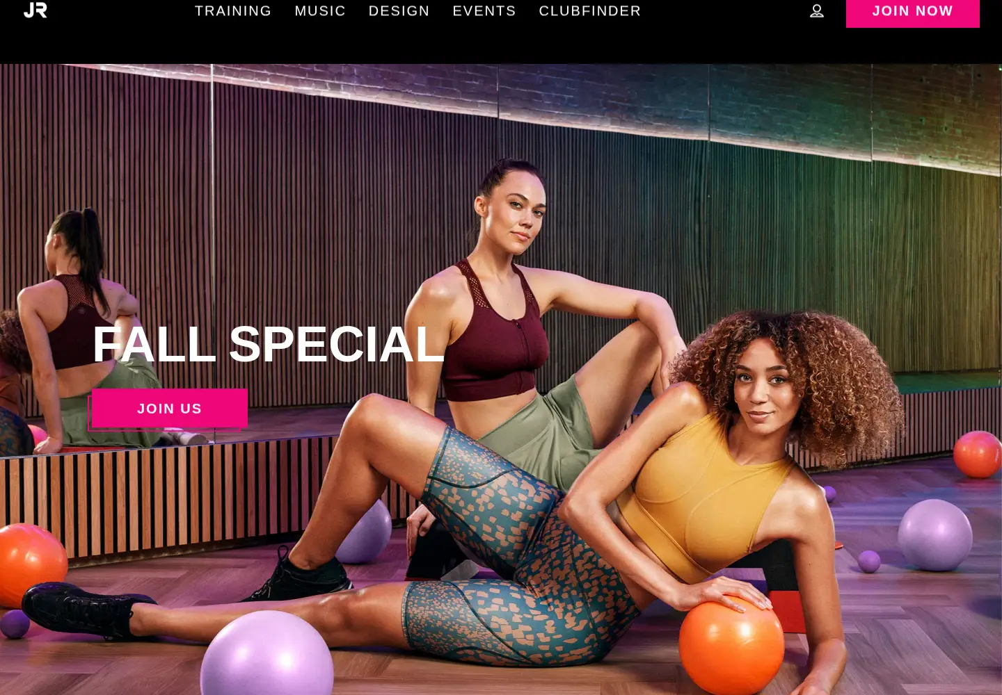 Captured homepage of johnreed.fitness in the current scan