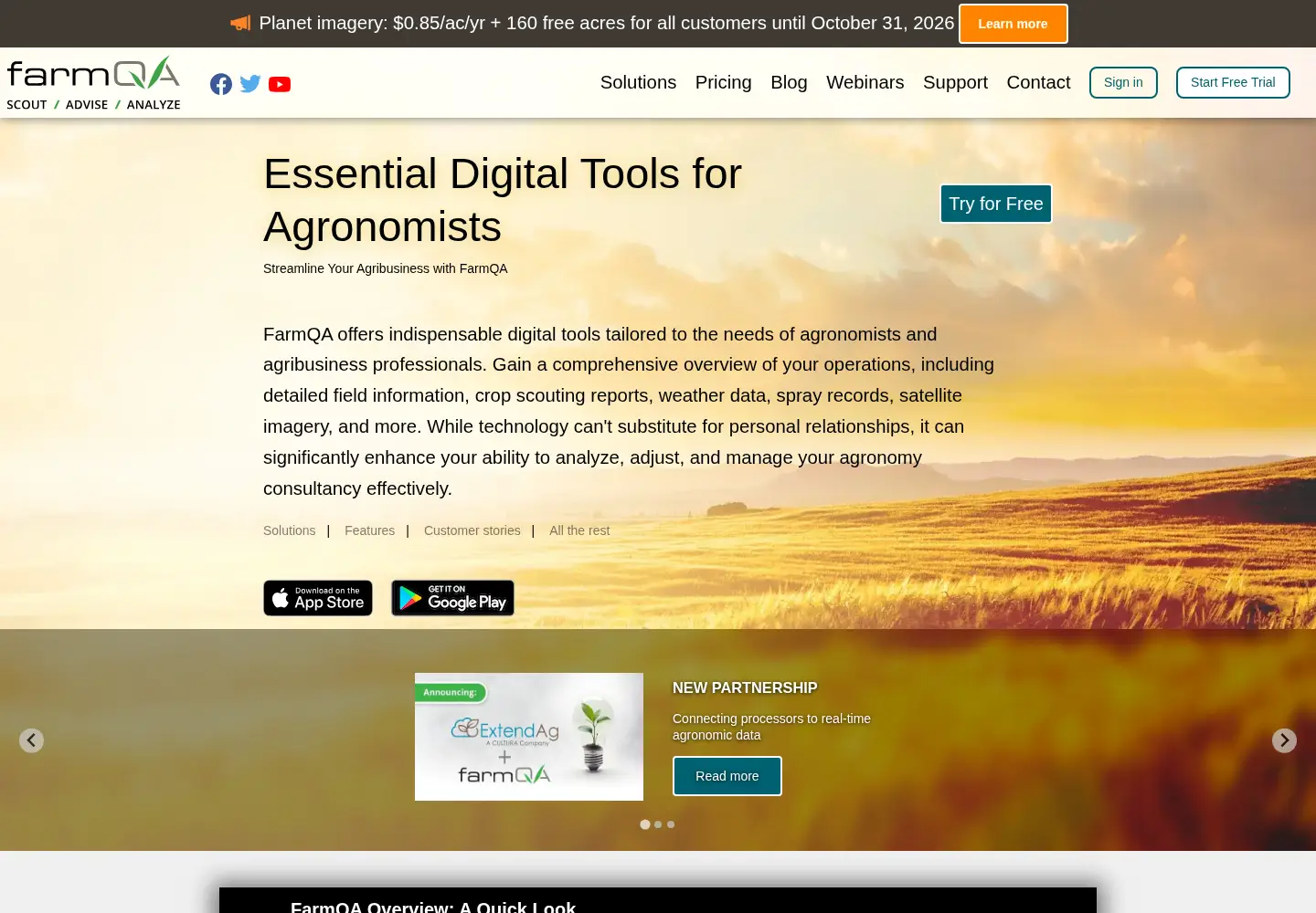 Screenshot of farmqa.com
