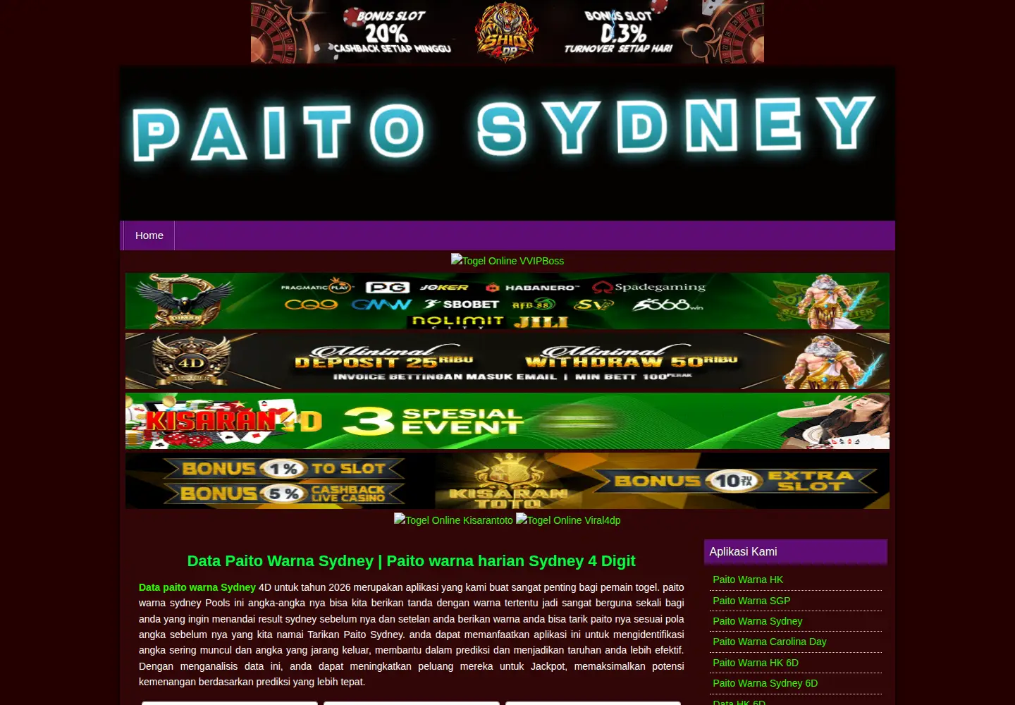 Screenshot of datawarnasydney.club