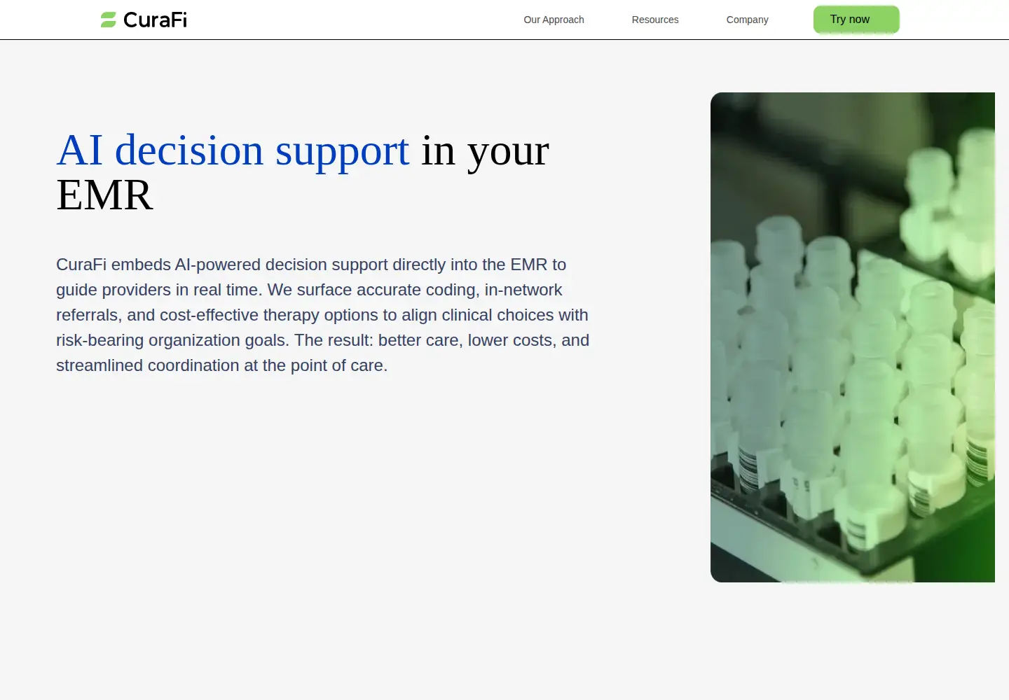 Screenshot of curafi.com