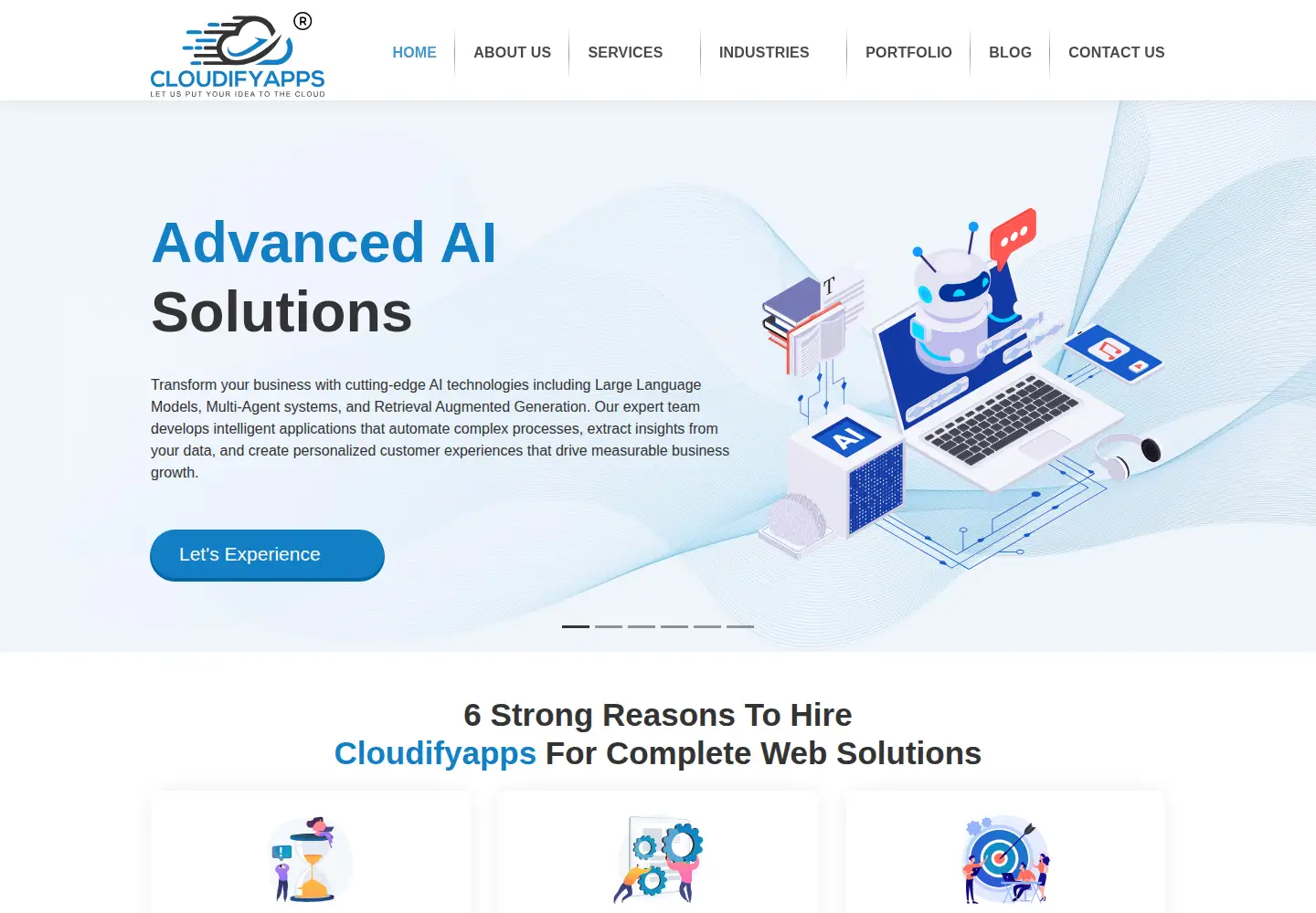 Screenshot of cloudifyapps.com
