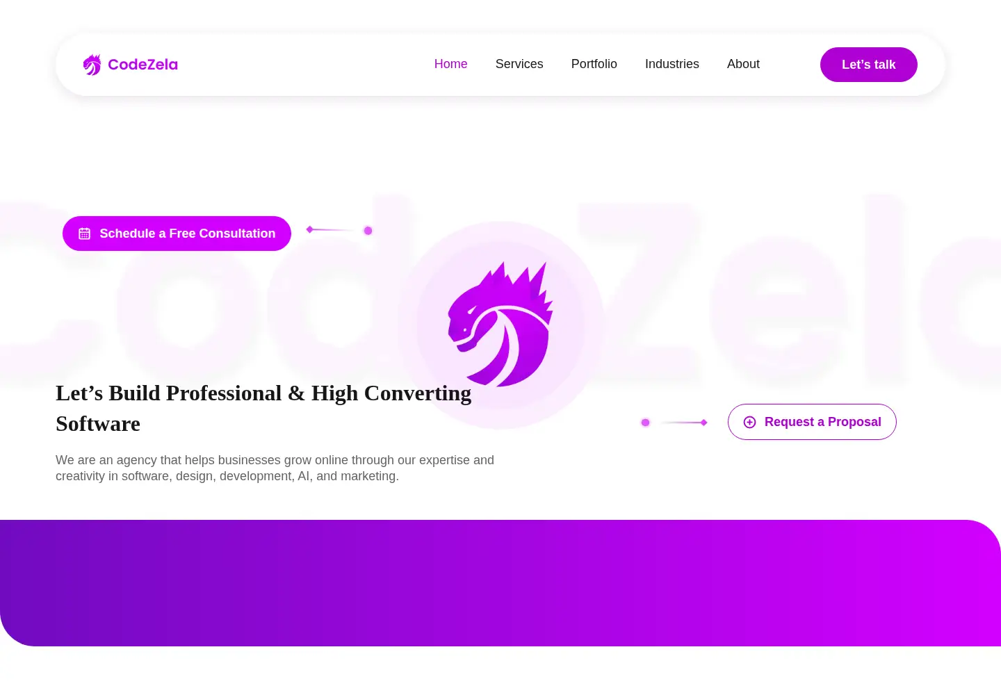 Screenshot of codezela.com