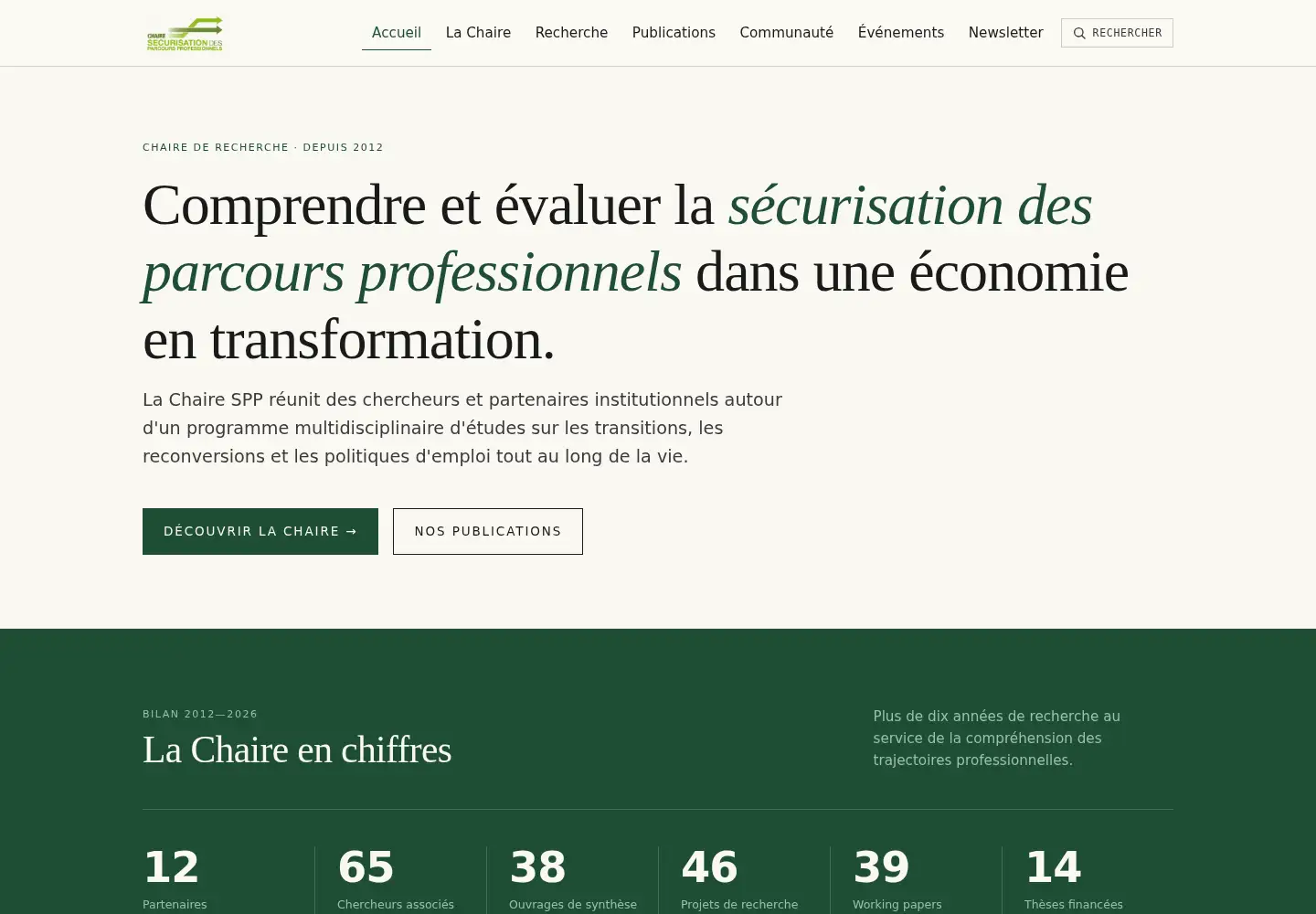 Screenshot of chaire-securisation.fr