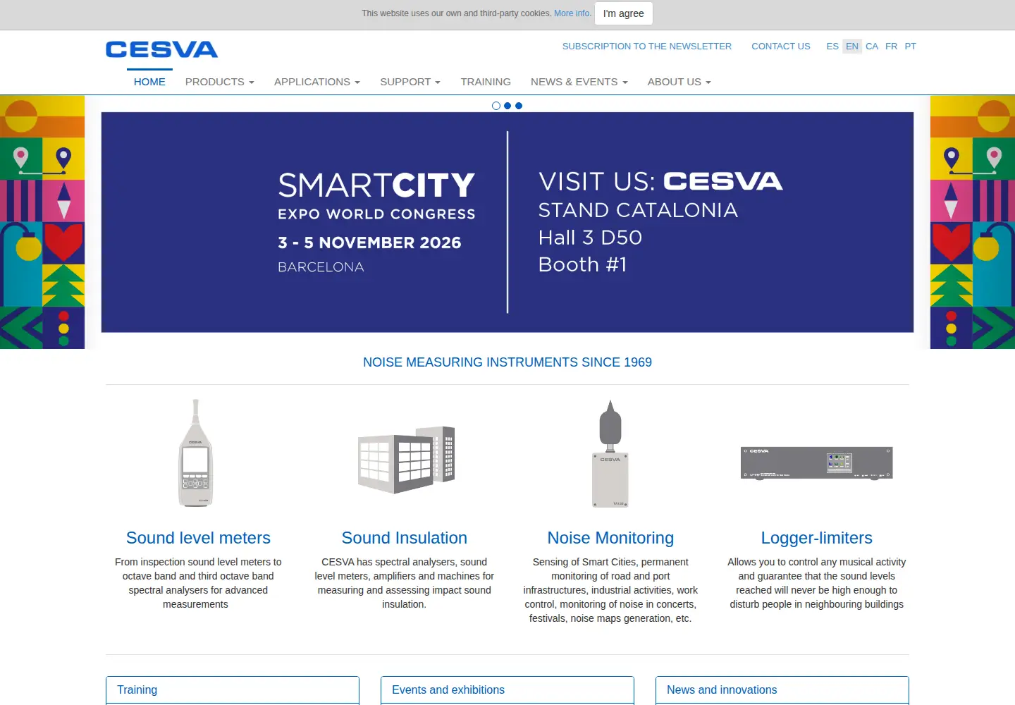 Screenshot of cesva.com