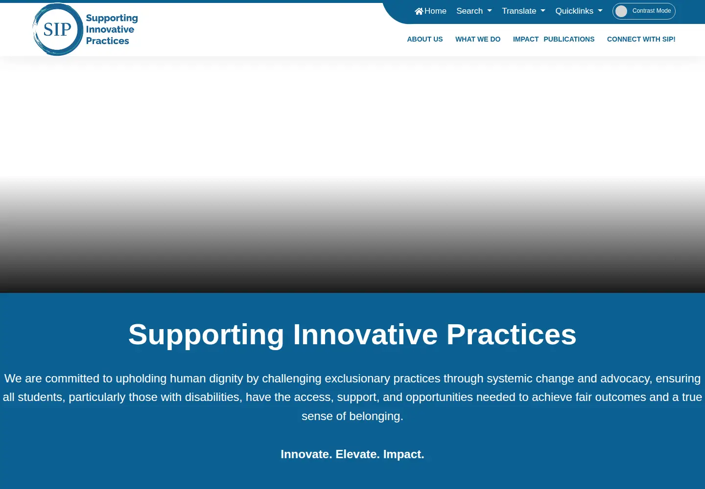 Screenshot of sipinclusion.org