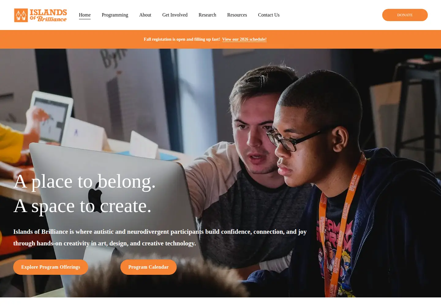 Screenshot of islandsofbrilliance.org
