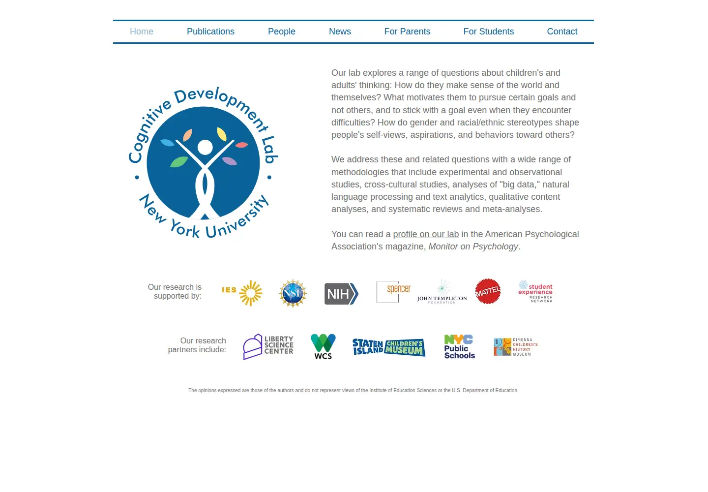 Captured homepage of cimpianlab.com in the current scan