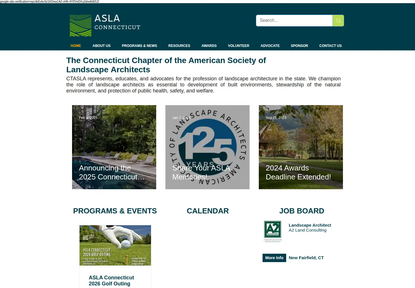 Screenshot of ctasla.org