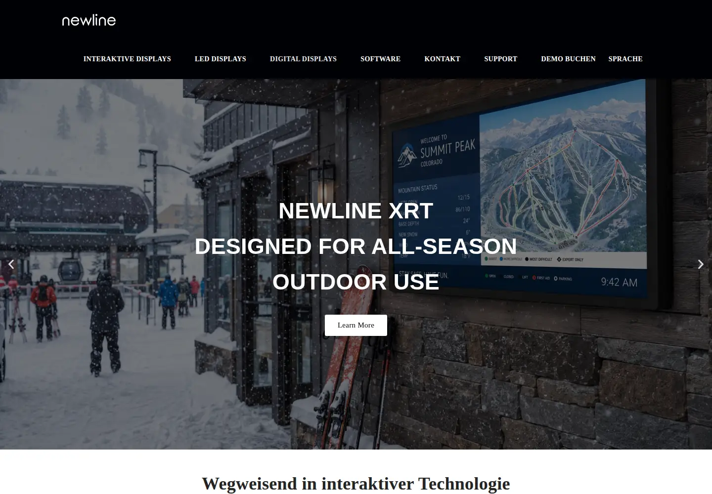Captured homepage of newline-interactive.com in the current scan