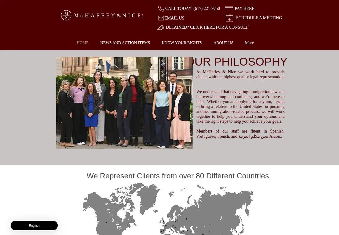 Screenshot of mchaffeylaw.com