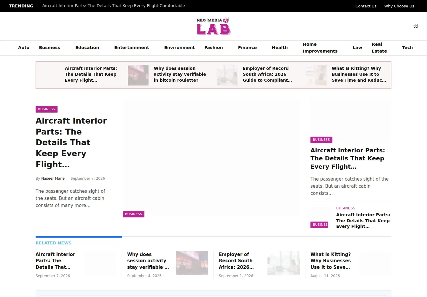 Screenshot of neomedialab.net