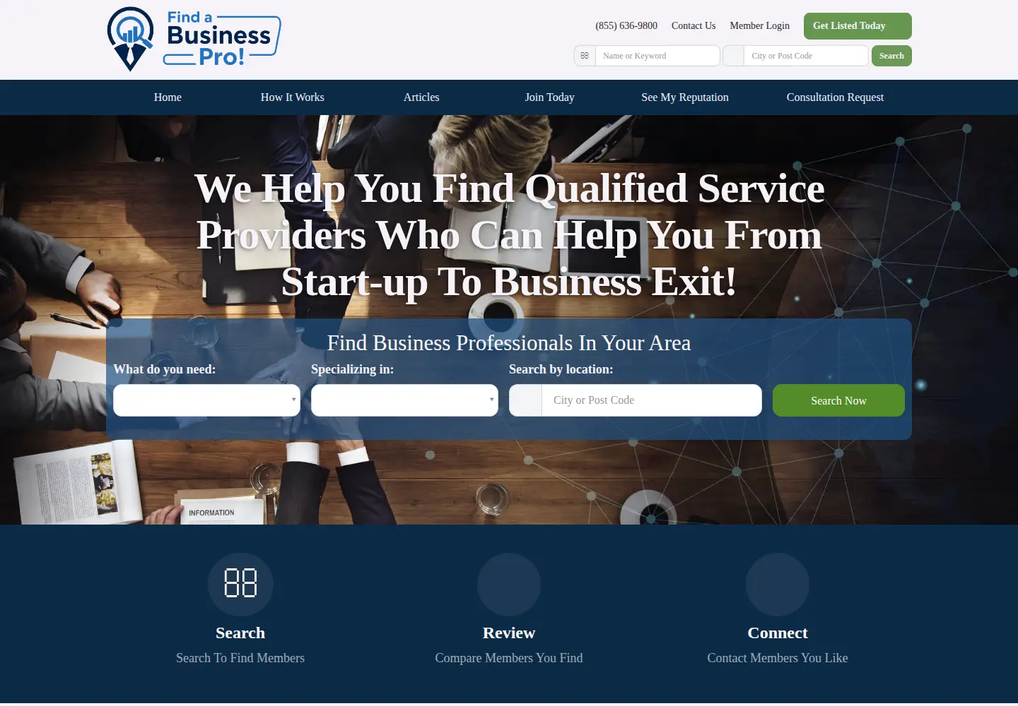 Screenshot of findabusinesspro.com