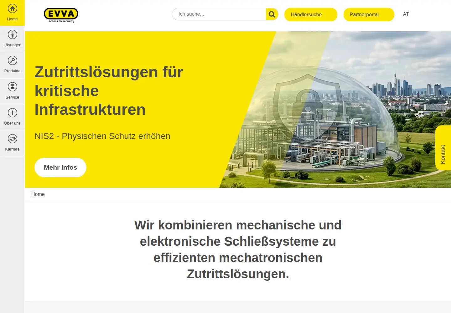 Screenshot of evva.com