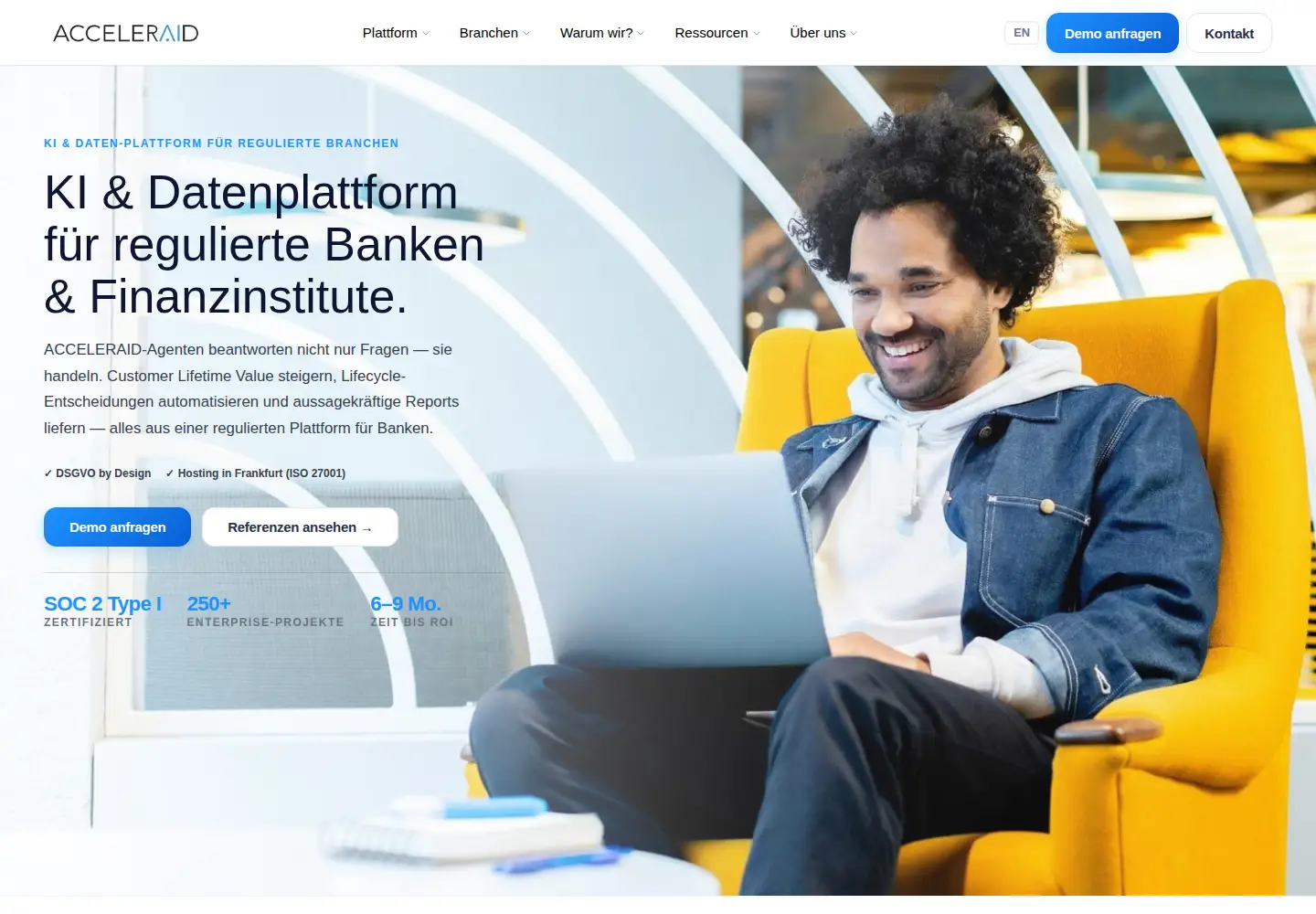 Captured homepage of adtelligence.de in the current scan