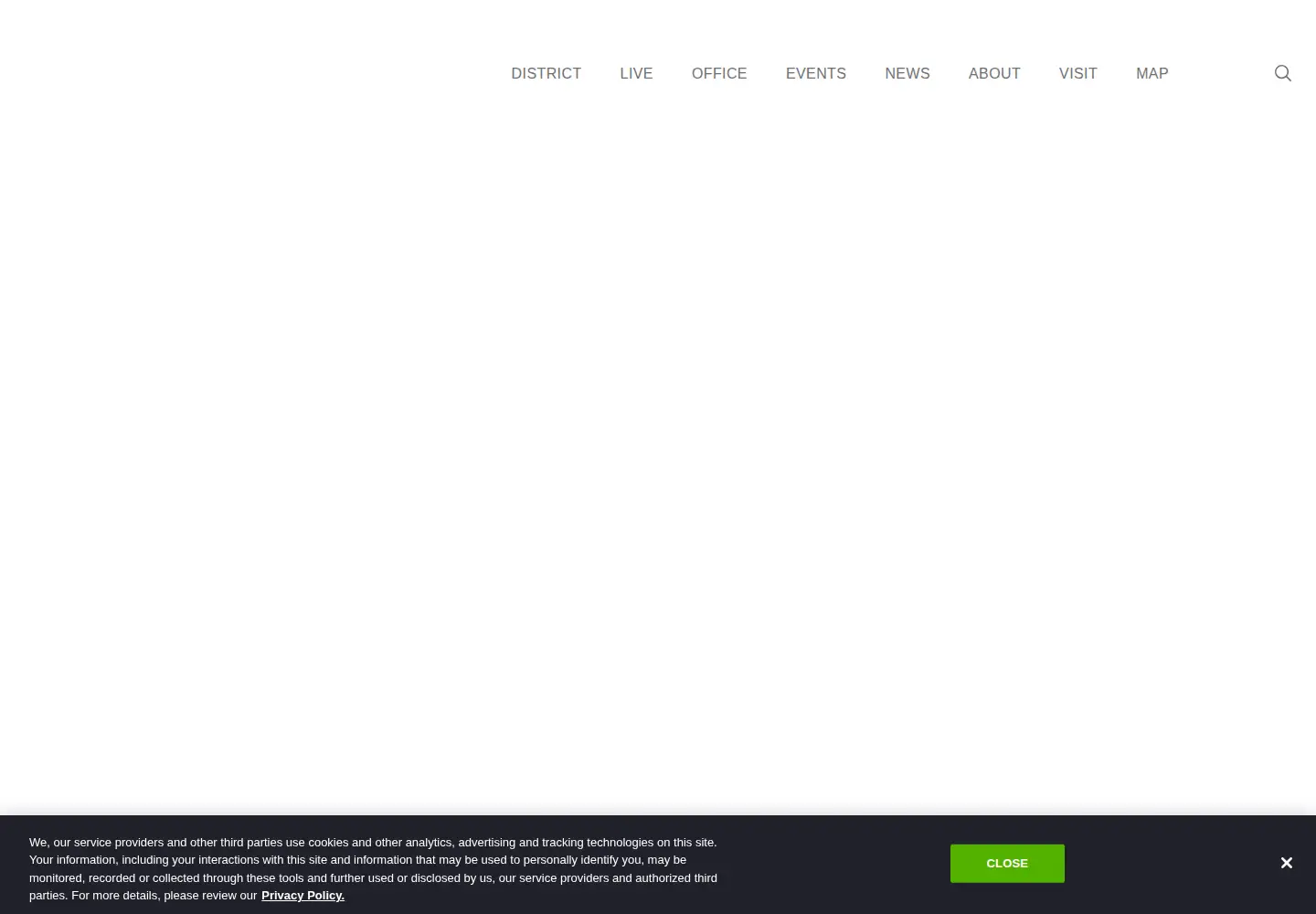 Captured homepage of merriweatherdistrict.com in the current scan
