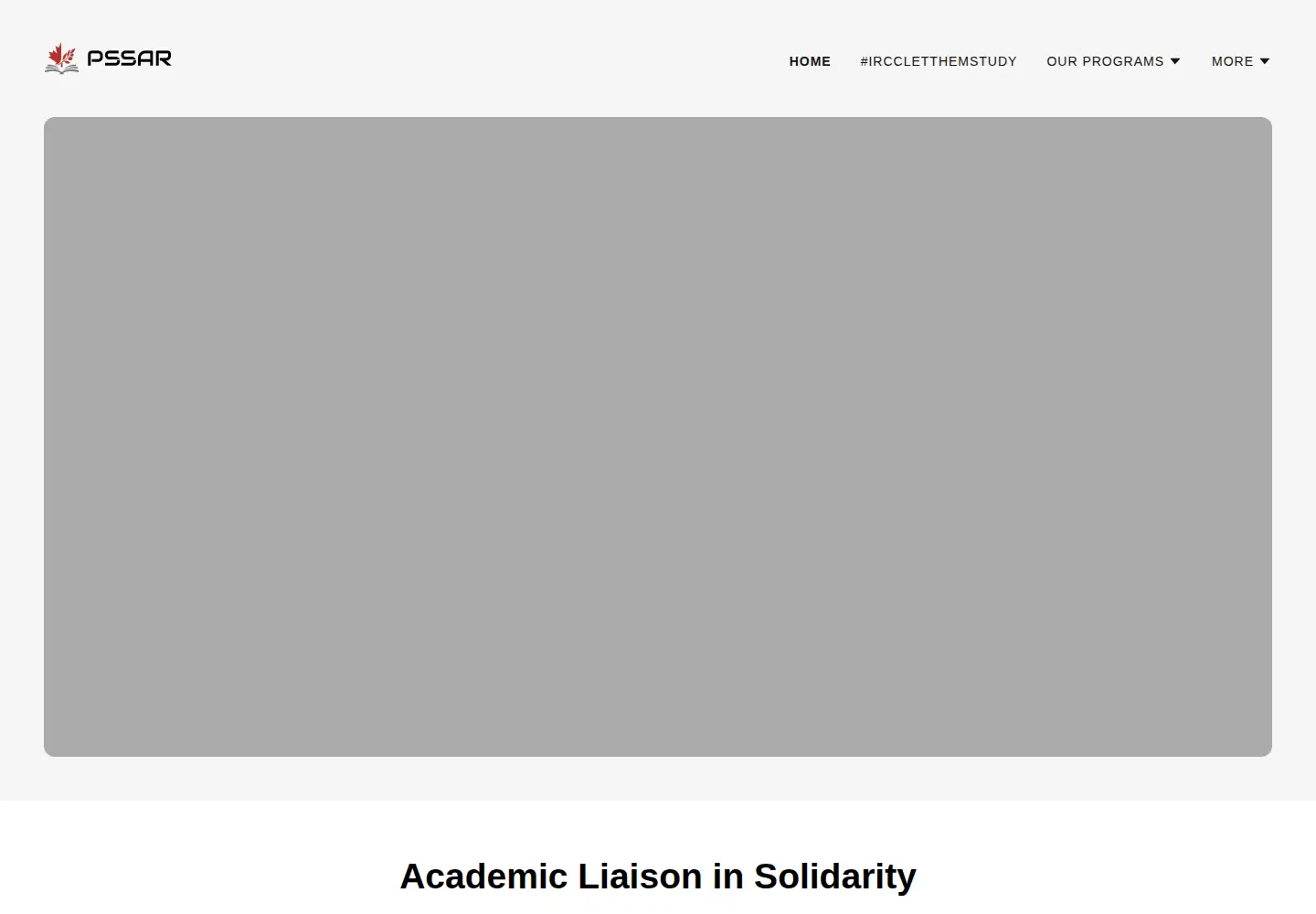 Screenshot of pssar.ca