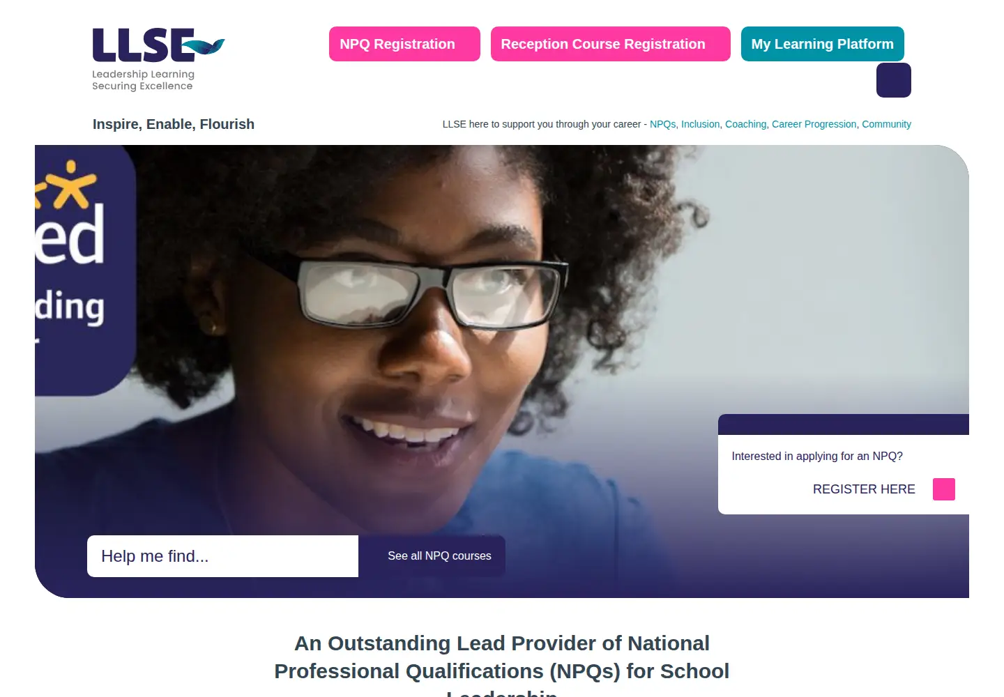 Captured homepage of llse.org.uk in the current scan