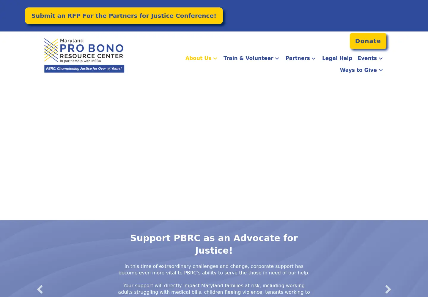Captured homepage of probonomd.org in the current scan