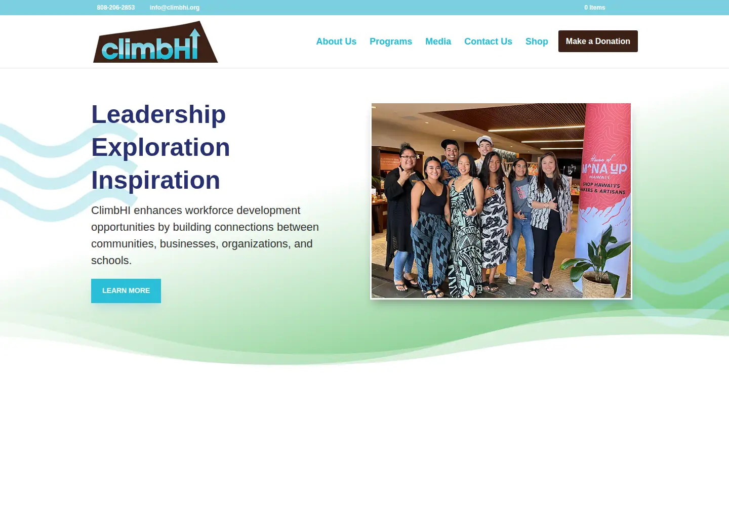 Screenshot of climbhi.org