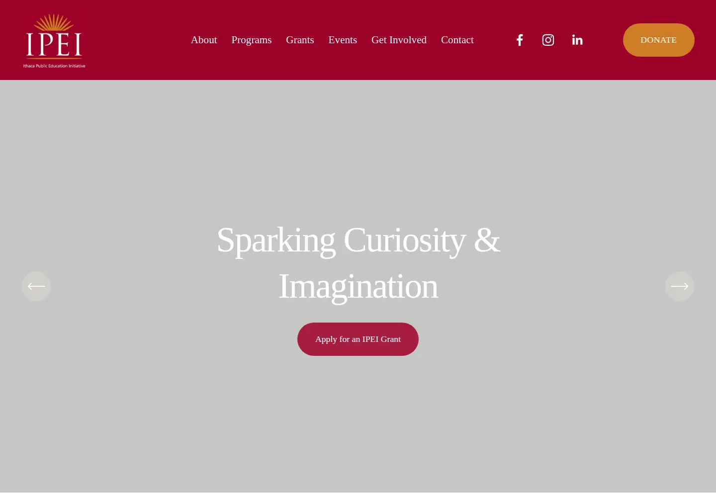 Screenshot of ipei.org