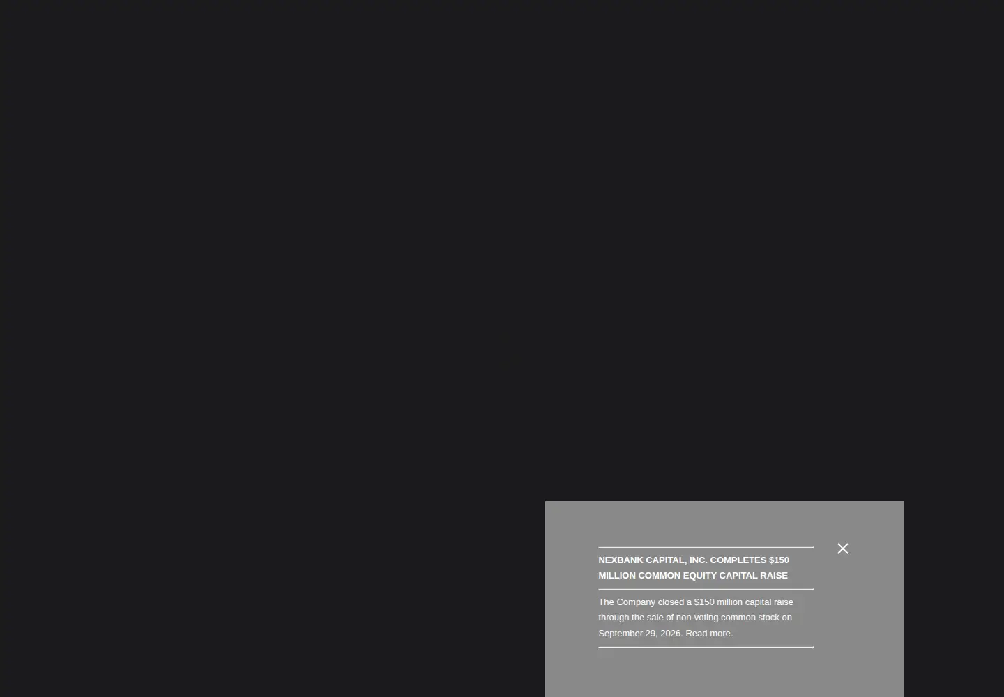 Screenshot of nexbank.com