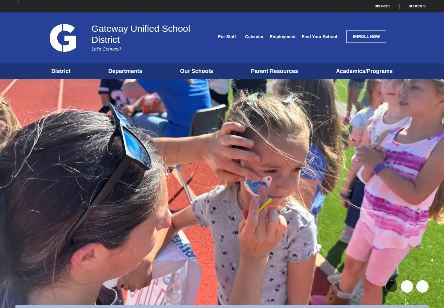 Screenshot of gatewayusd.org