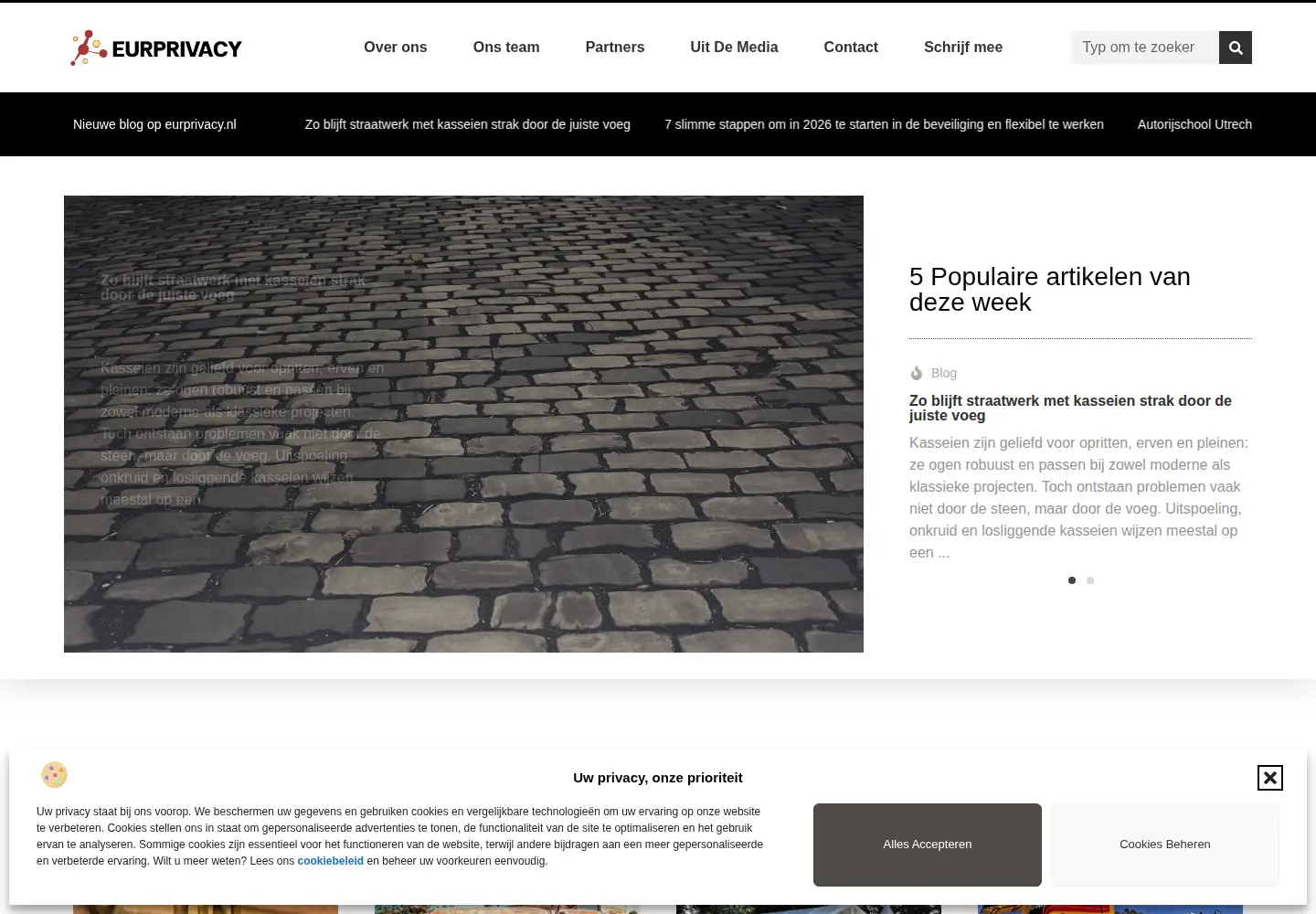 Screenshot of eurprivacy.nl