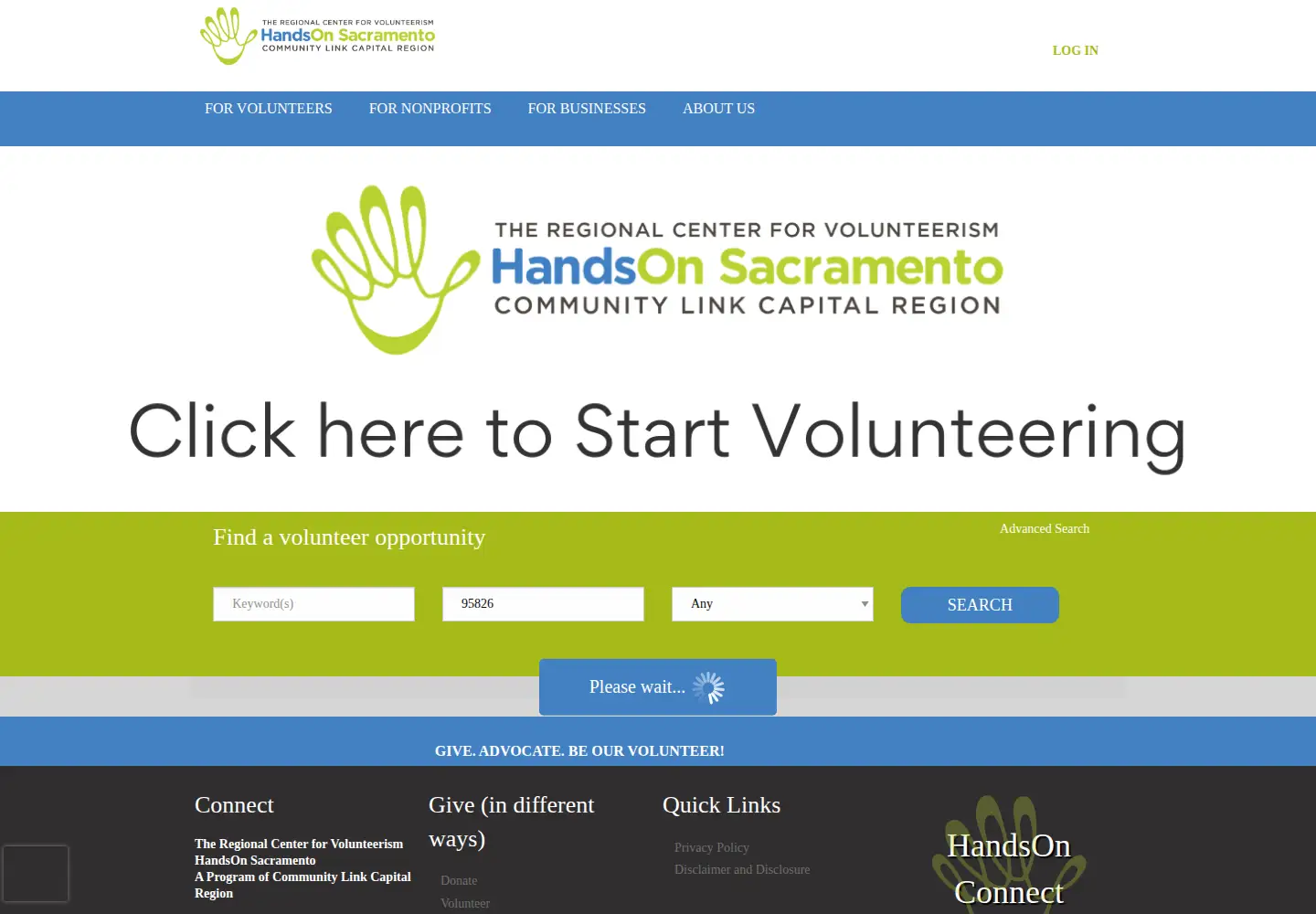 Screenshot of handsonsacto.org