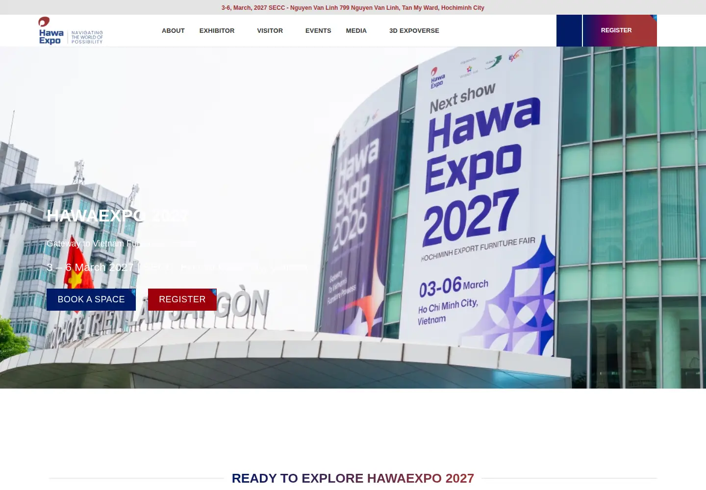 Screenshot of hawaexpo.com