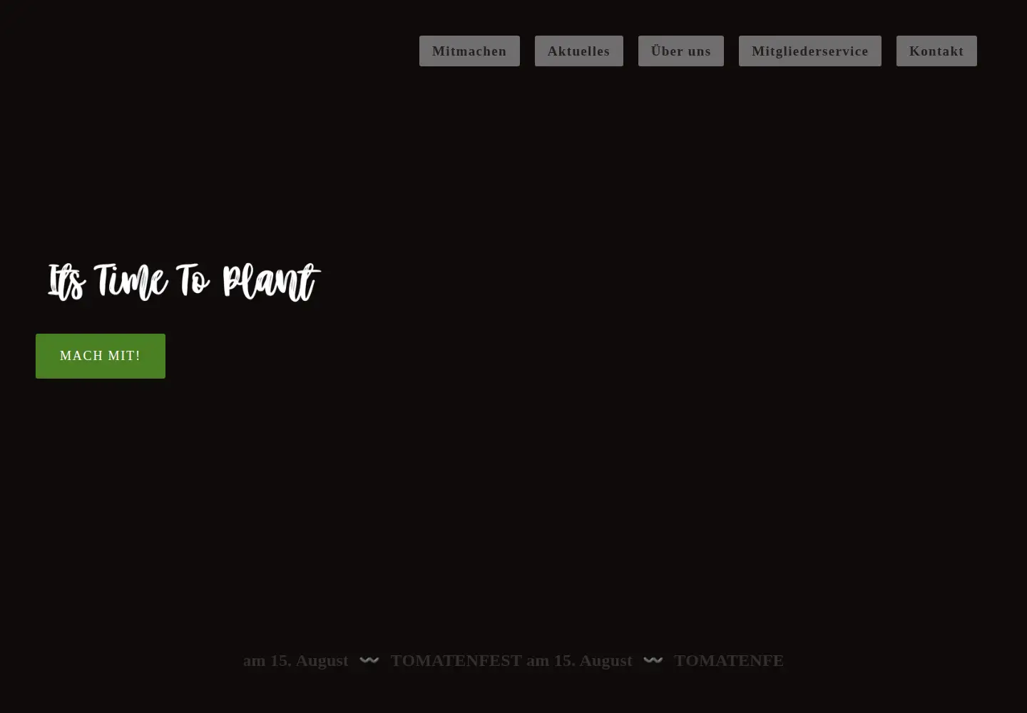 Captured homepage of plantage.farm in the current scan