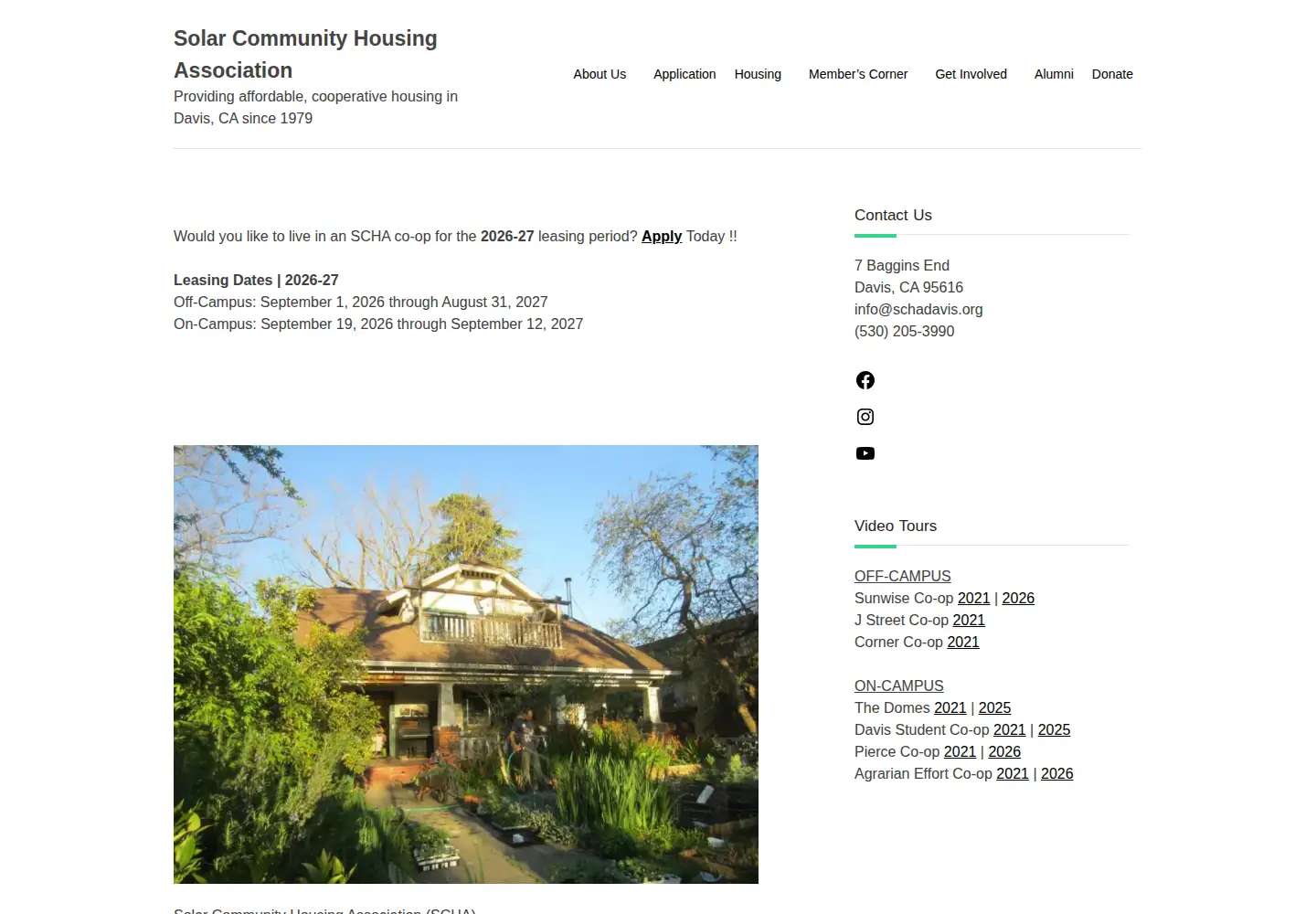 Screenshot of schadavis.org