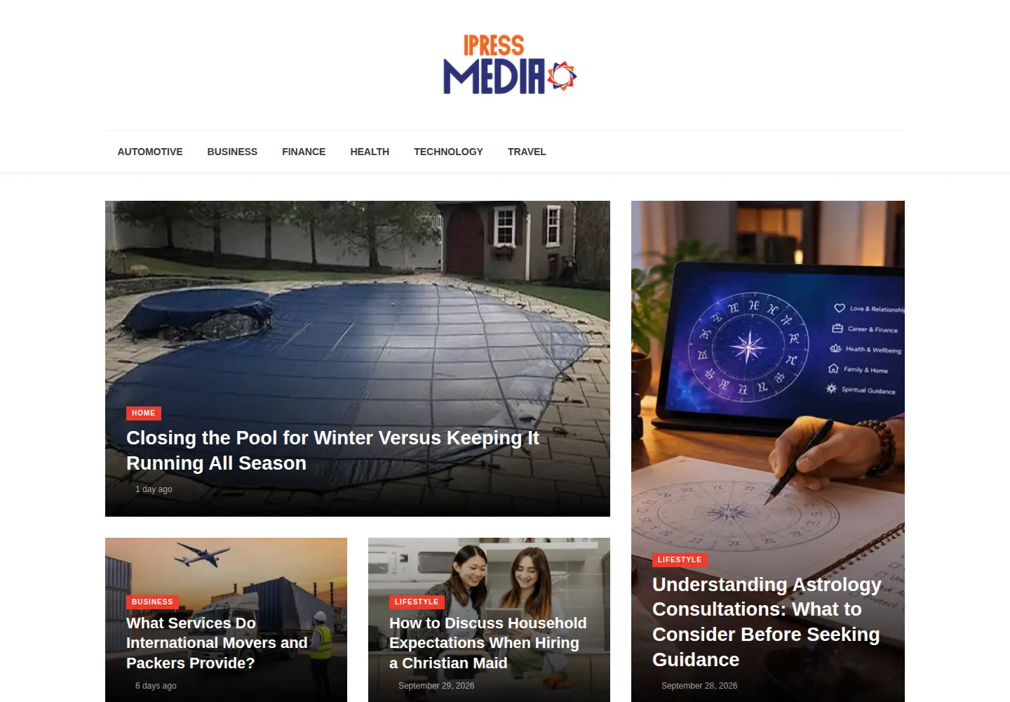 Screenshot of ipressmedia.com