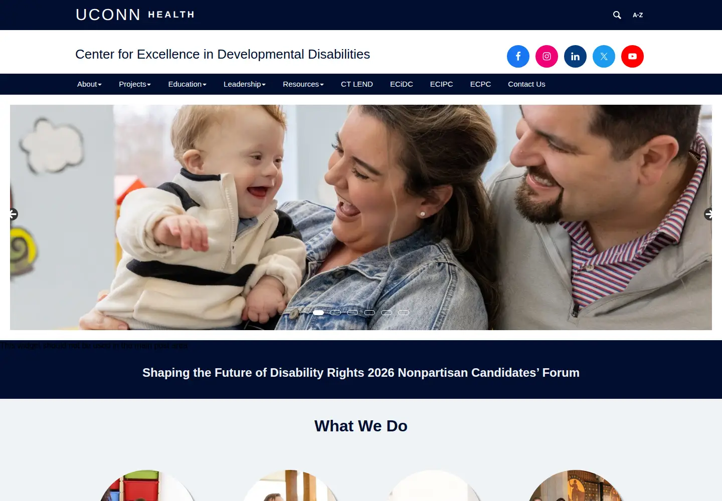 Screenshot of uconnucedd.org
